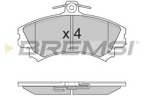Тормозные колодки BREMSI BP2702