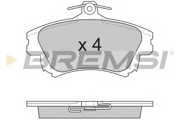 Тормозные колодки BREMSI BP2703