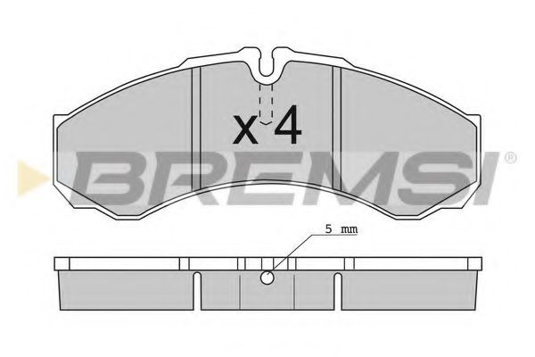 Тормозные колодки BREMSI BP2706