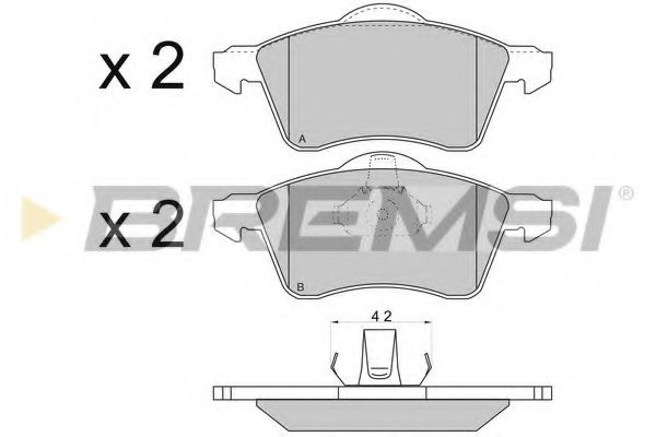 Тормозные колодки BREMSI BP2723