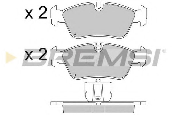 Тормозные колодки BREMSI BP2745