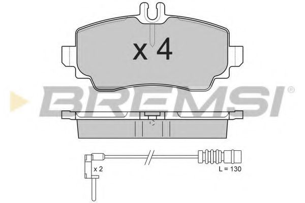 Тормозные колодки BREMSI BP2763