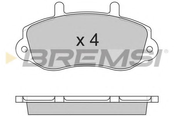 Тормозные колодки BREMSI BP2767