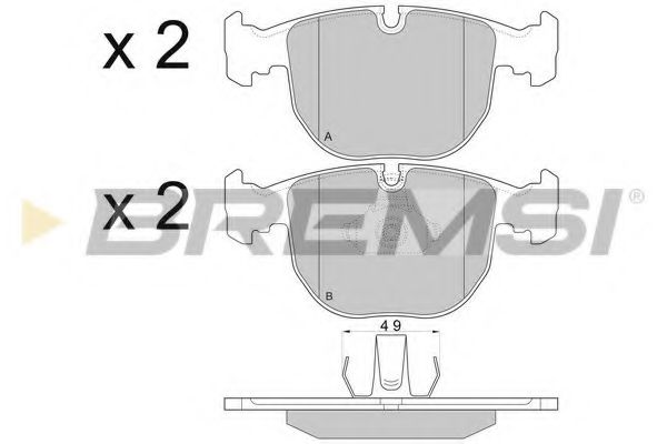 Тормозные колодки BREMSI BP2774
