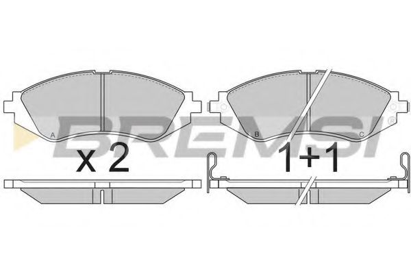 Тормозные колодки BREMSI BP2803