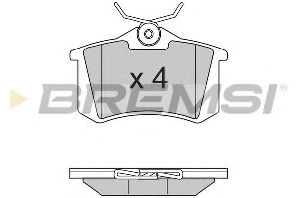 Тормозные колодки BREMSI BP2807