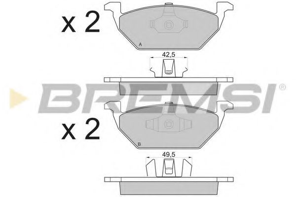 Тормозные колодки BREMSI BP2835