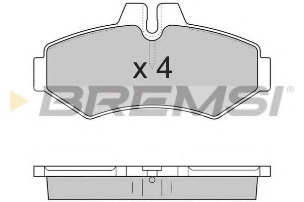 Тормозные колодки BREMSI BP2845