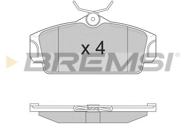 Тормозные колодки BREMSI BP2862