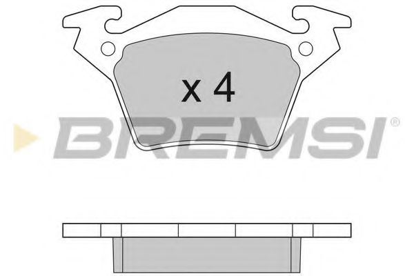 Тормозные колодки BREMSI BP2880