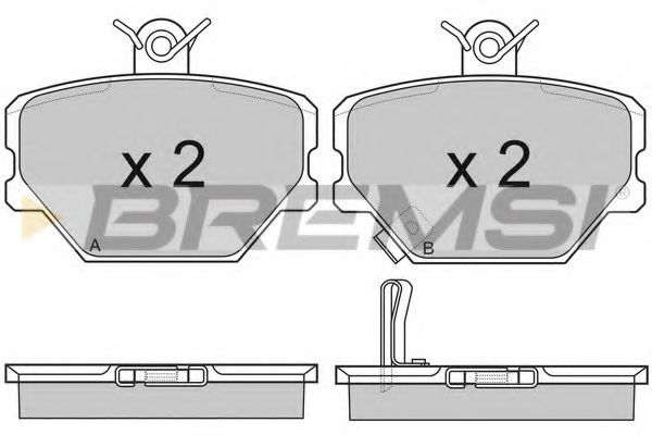 Тормозные колодки BREMSI BP2881