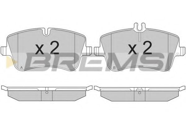 Тормозные колодки BREMSI BP2896