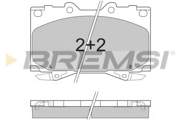 Тормозные колодки BREMSI BP2898