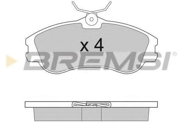Тормозные колодки BREMSI BP2921