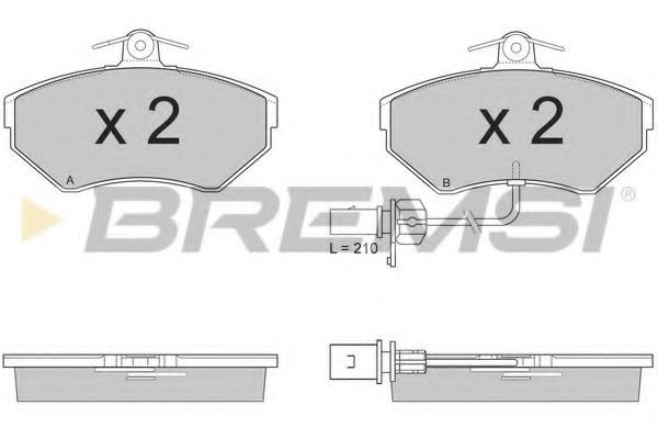Тормозные колодки BREMSI BP2935