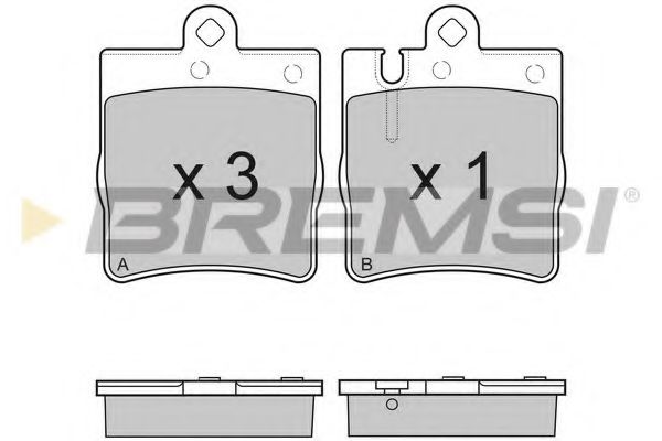 Тормозные колодки BREMSI BP2936