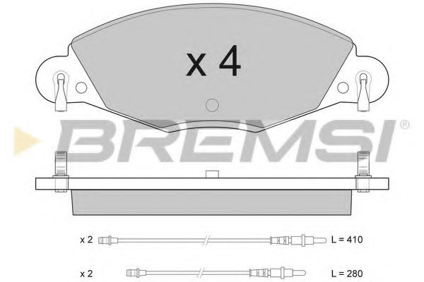 Тормозные колодки BREMSI BP2937