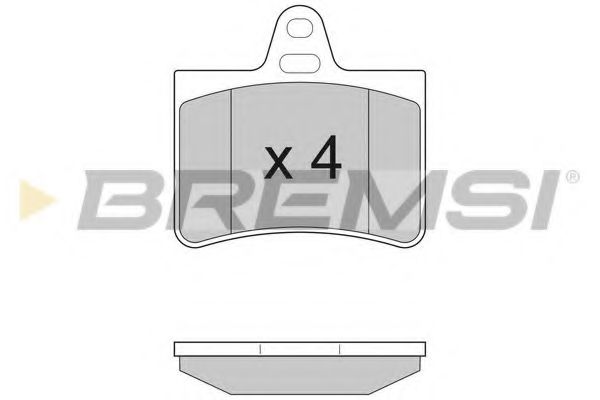 Тормозные колодки BREMSI BP2938