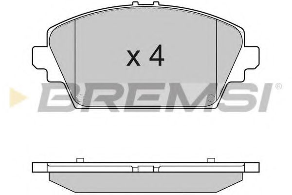 Тормозные колодки BREMSI BP2945