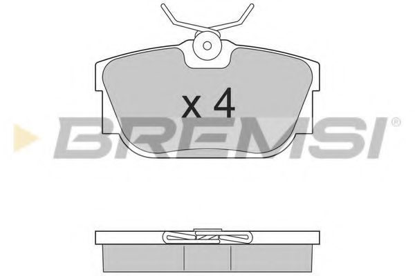 Тормозные колодки BREMSI BP2958