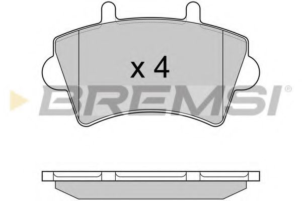 Тормозные колодки BREMSI BP2975
