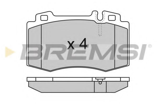 Тормозные колодки BREMSI BP2986