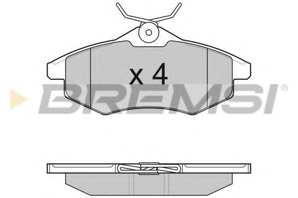 Тормозные колодки BREMSI BP3008
