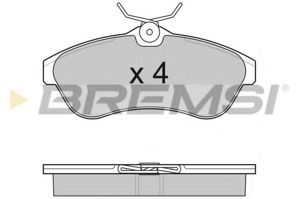 Тормозные колодки BREMSI BP3009