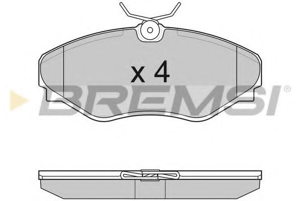 Тормозные колодки BREMSI BP3011