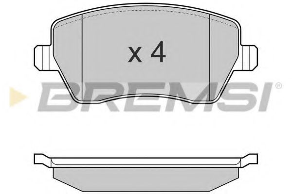 Тормозные колодки BREMSI BP3026