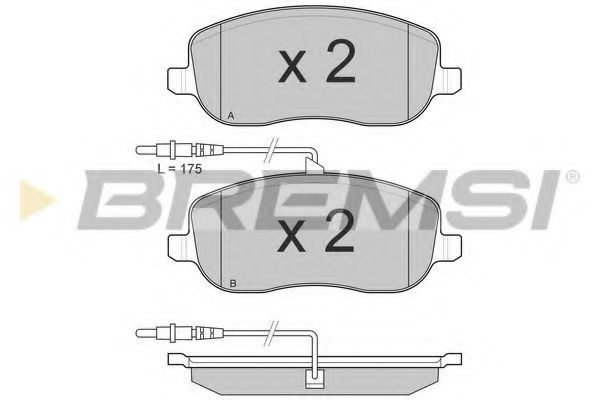 Тормозные колодки BREMSI BP3028