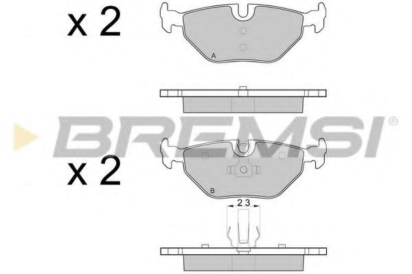 Тормозные колодки BREMSI BP3051