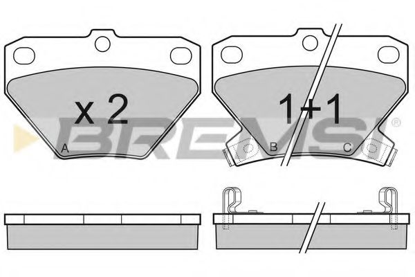 Тормозные колодки BREMSI BP3061