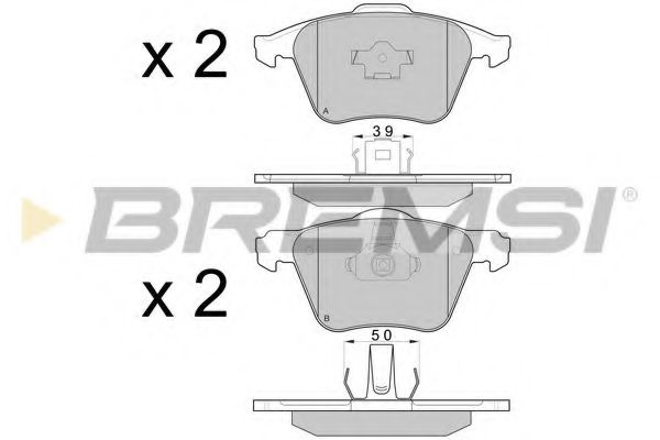 Тормозные колодки BREMSI BP3062