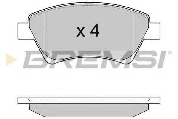Тормозные колодки BREMSI BP3072