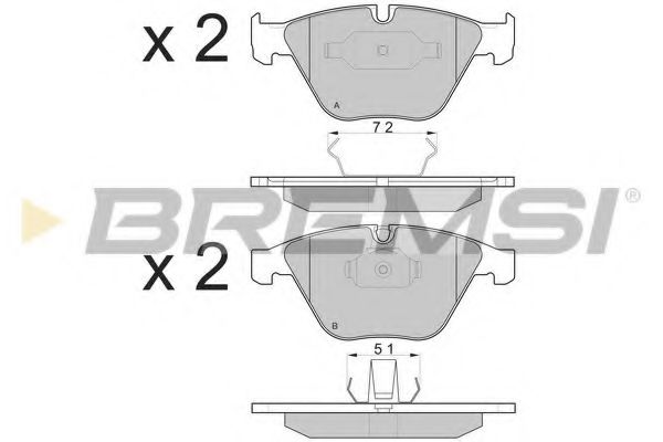 Тормозные колодки BREMSI BP3073