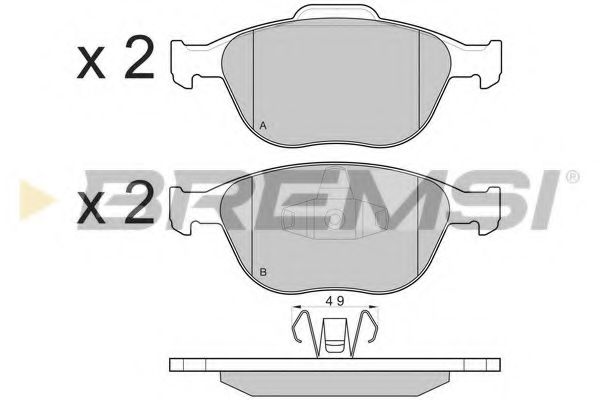 Тормозные колодки BREMSI BP3078