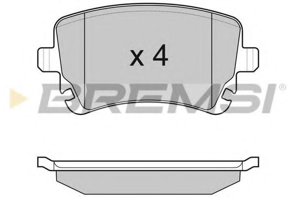 Тормозные колодки BREMSI BP3086