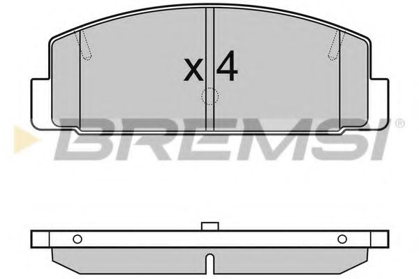 Тормозные колодки BREMSI BP3090