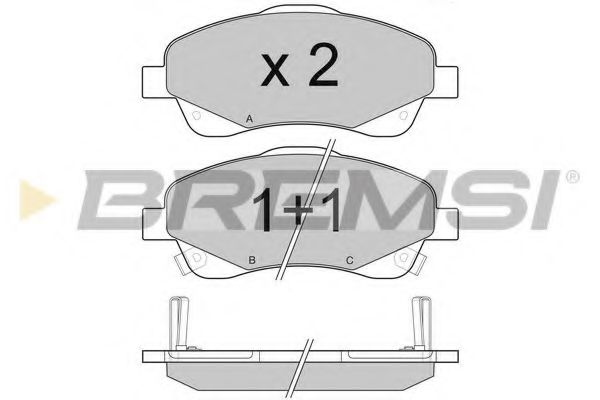 Тормозные колодки BREMSI BP3094