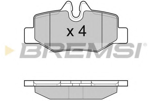 Тормозные колодки BREMSI BP3101