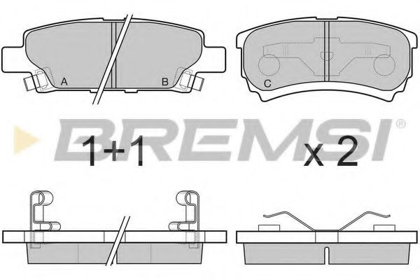 Тормозные колодки BREMSI BP3106
