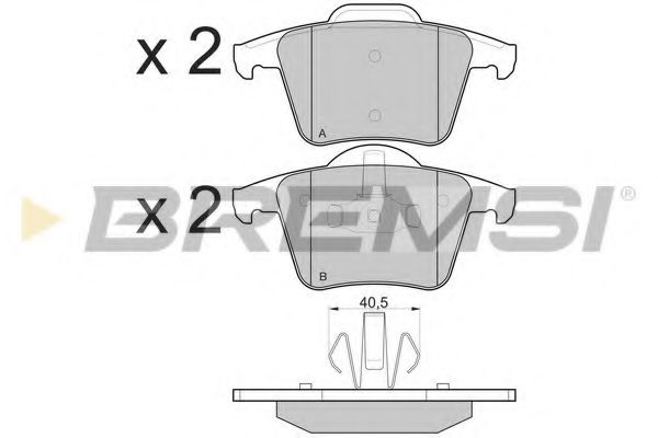 Тормозные колодки BREMSI BP3110