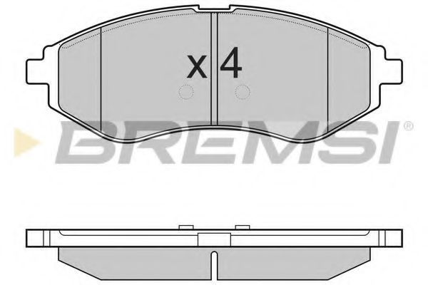 Тормозные колодки BREMSI BP3111