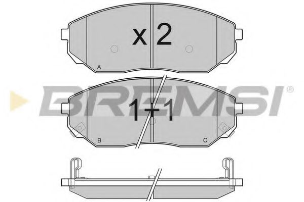 Тормозные колодки BREMSI BP3116