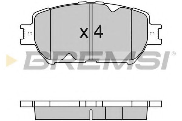 Тормозные колодки BREMSI BP3126
