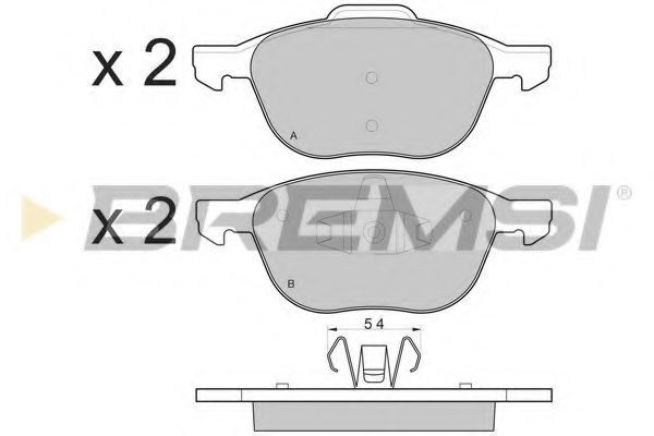 Тормозные колодки BREMSI BP3133