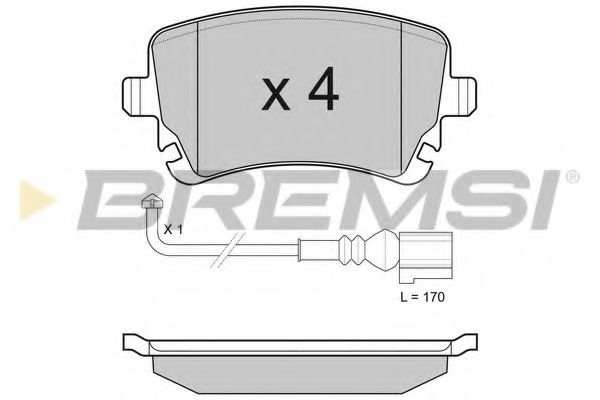 Тормозные колодки BREMSI BP3140