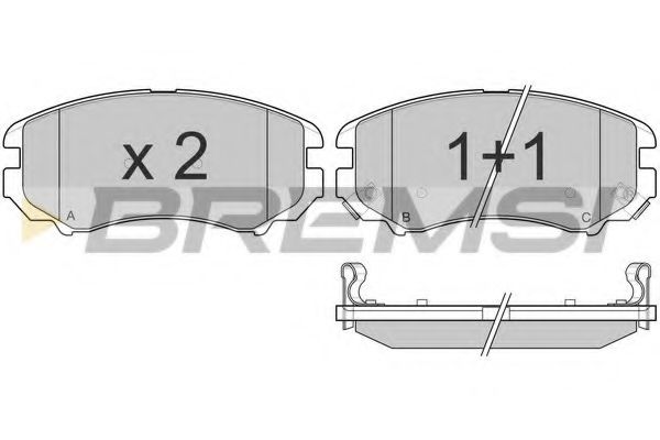 Тормозные колодки BREMSI BP3146