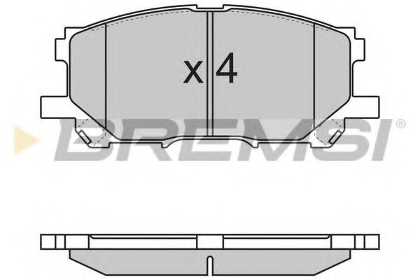 Тормозные колодки BREMSI BP3168